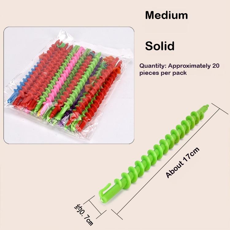 No Heat Hair Rollers Curls Spira lRod Roller Sticks Perm Rods Set Heatless Hair Curler Wave Formers Colorful Hair Styling Tools