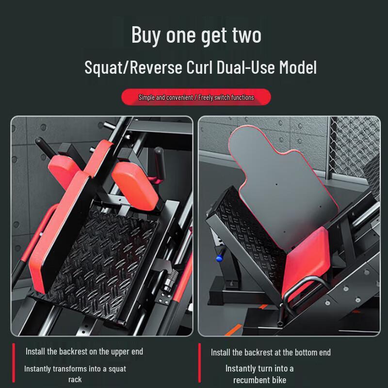 KUNCENG Leg Press & Hack Squat Combo Machine