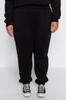 Women's Plus Size Tracksuit Set Black Thick Fleece Inside Knitted Tracksuit Set