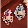 1PC Castle Cat Brooch Fashion Diamond Set Design Sense Cute Animal High-end Pin New Corsage Fashion Decoration Accessories