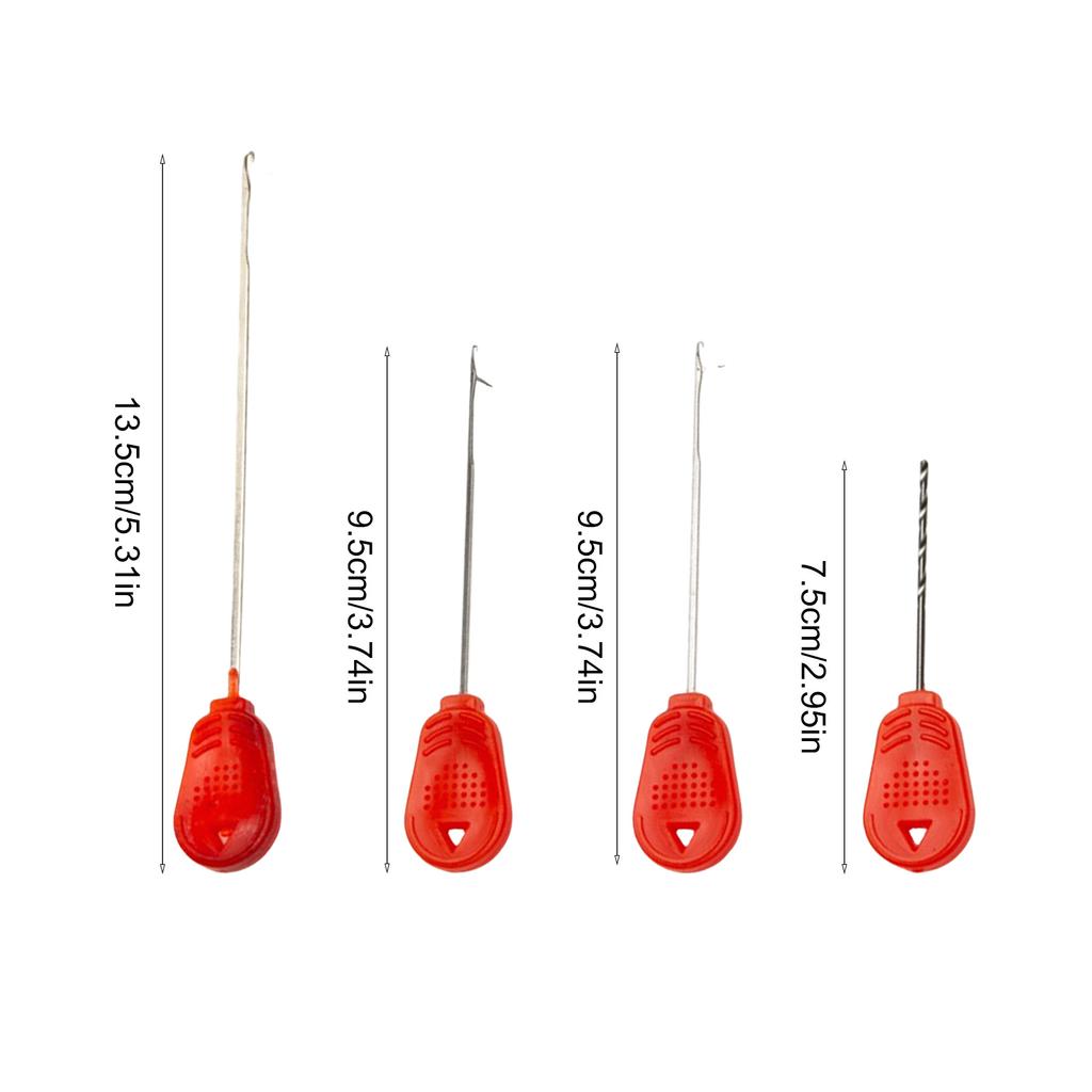 6Pcs Fishing Baiting Needle Hook Needle Fishing Baits Needle for Fishing Carp Fishing Baiting Rig Tool Fishing Needle