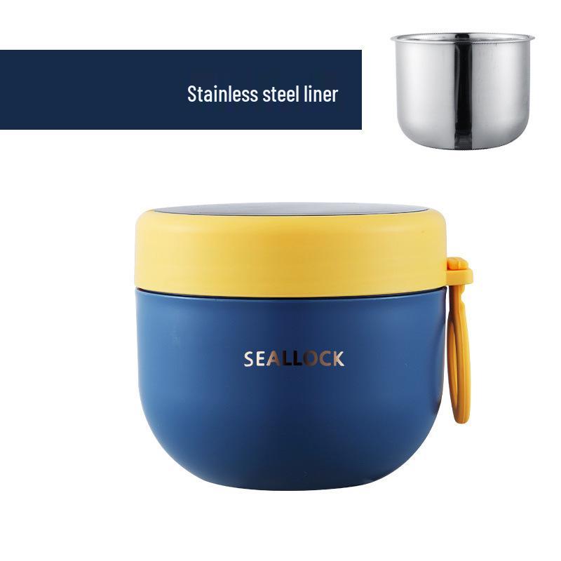 304 Edelstahl Isolierte Haferflocken- & Joghurt-Schüssel - Tragbarer Frischhalte-Lunch-Behälter