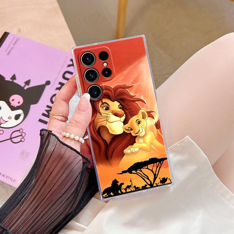 The Lion King Disney Transparent Case For Samsung Galaxy S26 S25 Ultra S24 S22 S26 Plus S20 S23 S21 S25 FE S24 5G Clear Cover