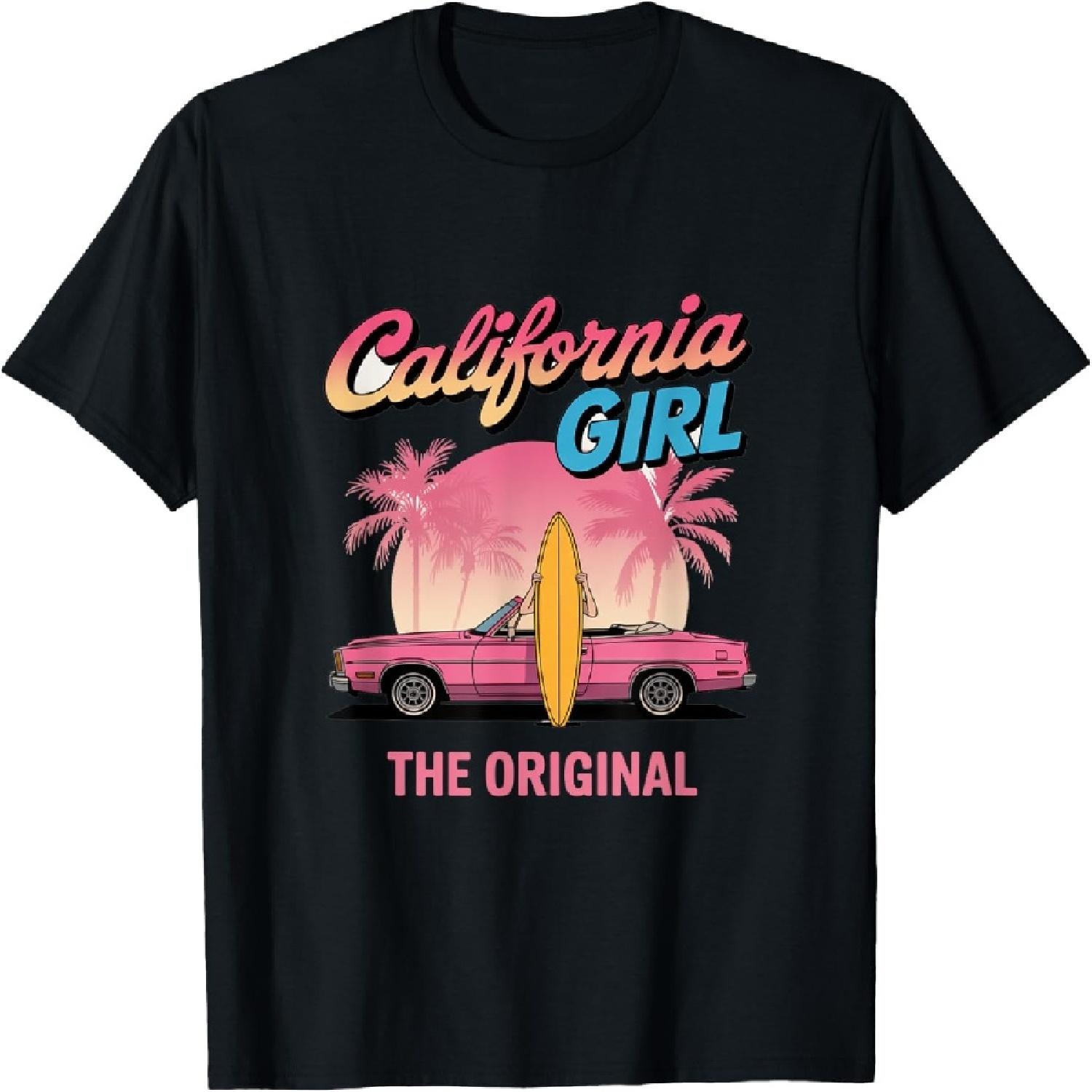 

The Original California Girl Cute Pink Girly California T-Shirt XXXXXL різнокольоровий