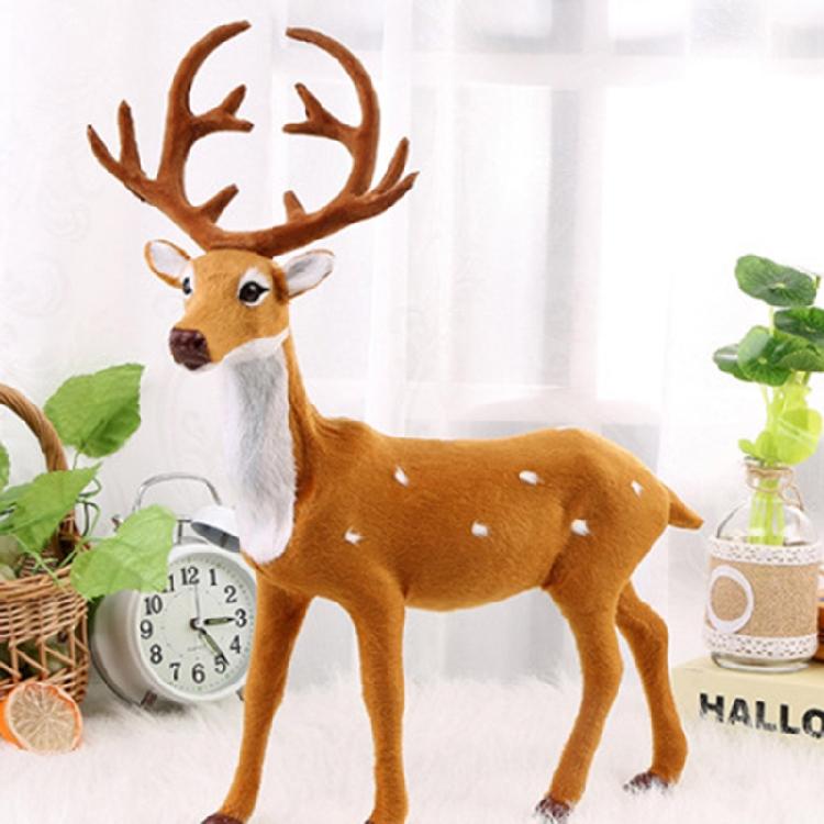 Deer Model Figurine Statues Decorations for Home Merry Christmas New Year Gifts