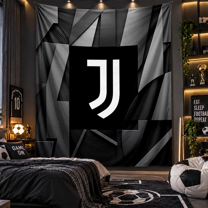 Arazzo da Appendere a Parete Tessuto Stampato Juventus FC per Soggiorno Camera da Letto Decorazione per la Casa