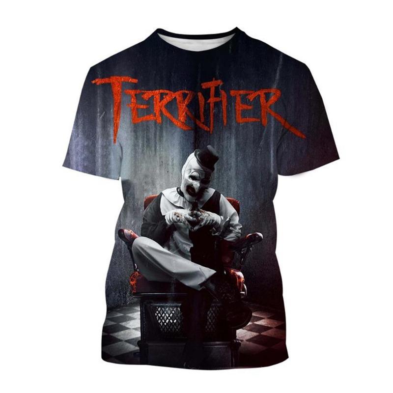 Sommer heißer Verkauf Mode Horror 3D-Druck Horror-Clown kreative Persönlichkeit lässiges T-Shirt