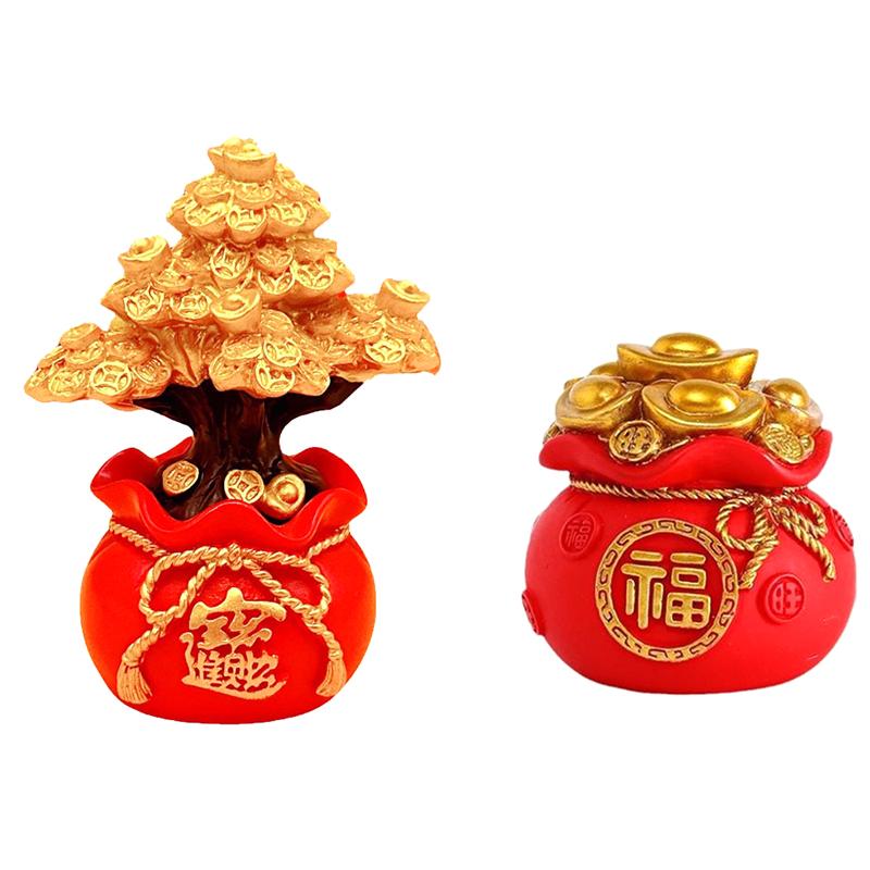 Chinese Feng Shui Money Tree Office Home Table Feng Shui Money Tree Cabinet Craft Plants Gift Stone Decorations Good Luck New/