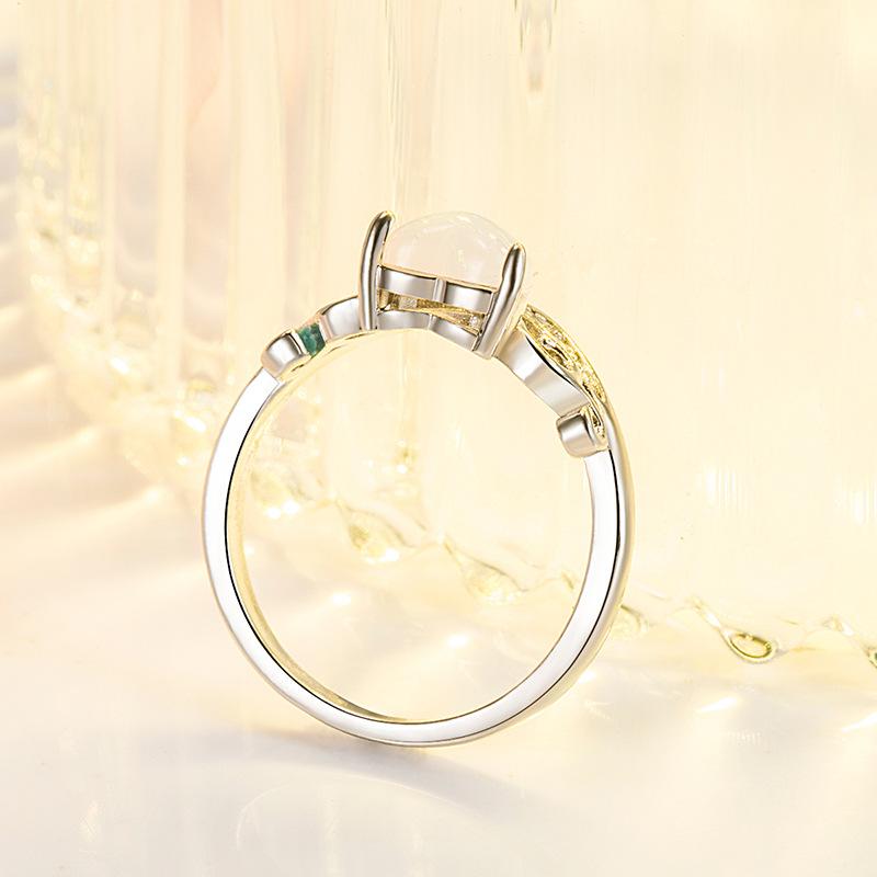 Lindon Classic Copper Alloy Zircon Ring Ladies Jewelry Wedding Promise Party Gift