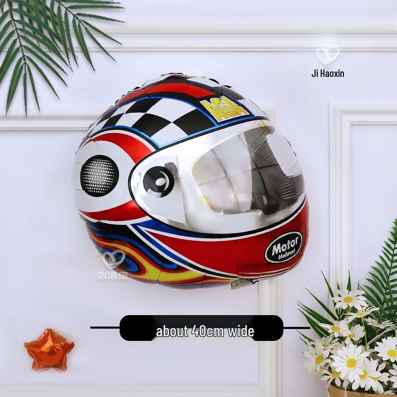 Racing-Themed Birthday Balloons for Boys - Motorcycle, Scooter, and Car Decorations