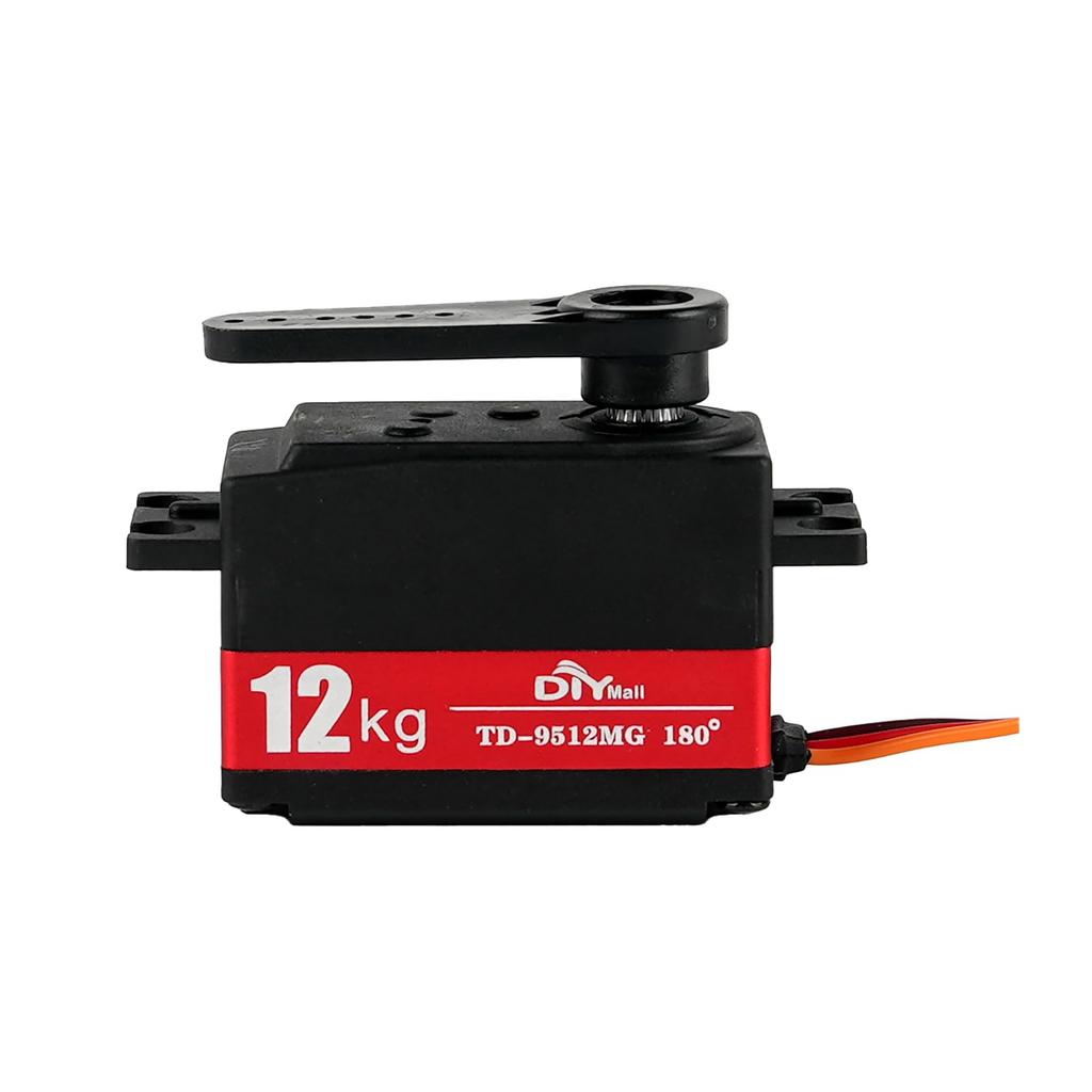 12KG Thin Digital Servo TD-9512MG 4.8v-7.4v Steering Gear 180 Degrees for RC Cars 1:8 1:10 RC Vehicles On-Road Touring Drift Car Models