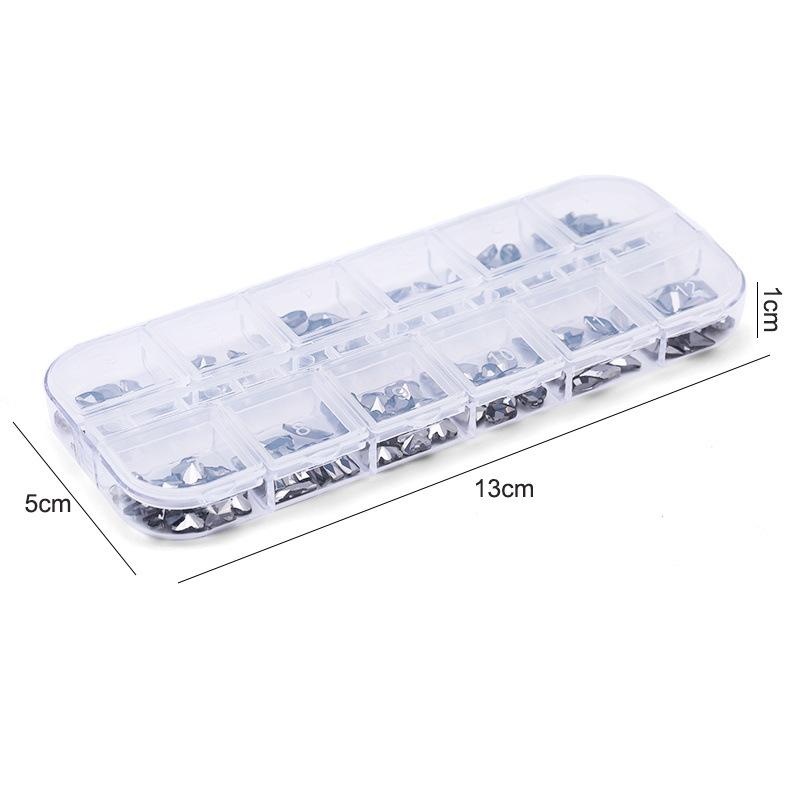 Direct Supply Of 12 Boxes Of Nail Diamonds, Special-Shaped Diamond Set Of 120 Pieces, And A Box Of Nail Diy Jewelry Accessories.