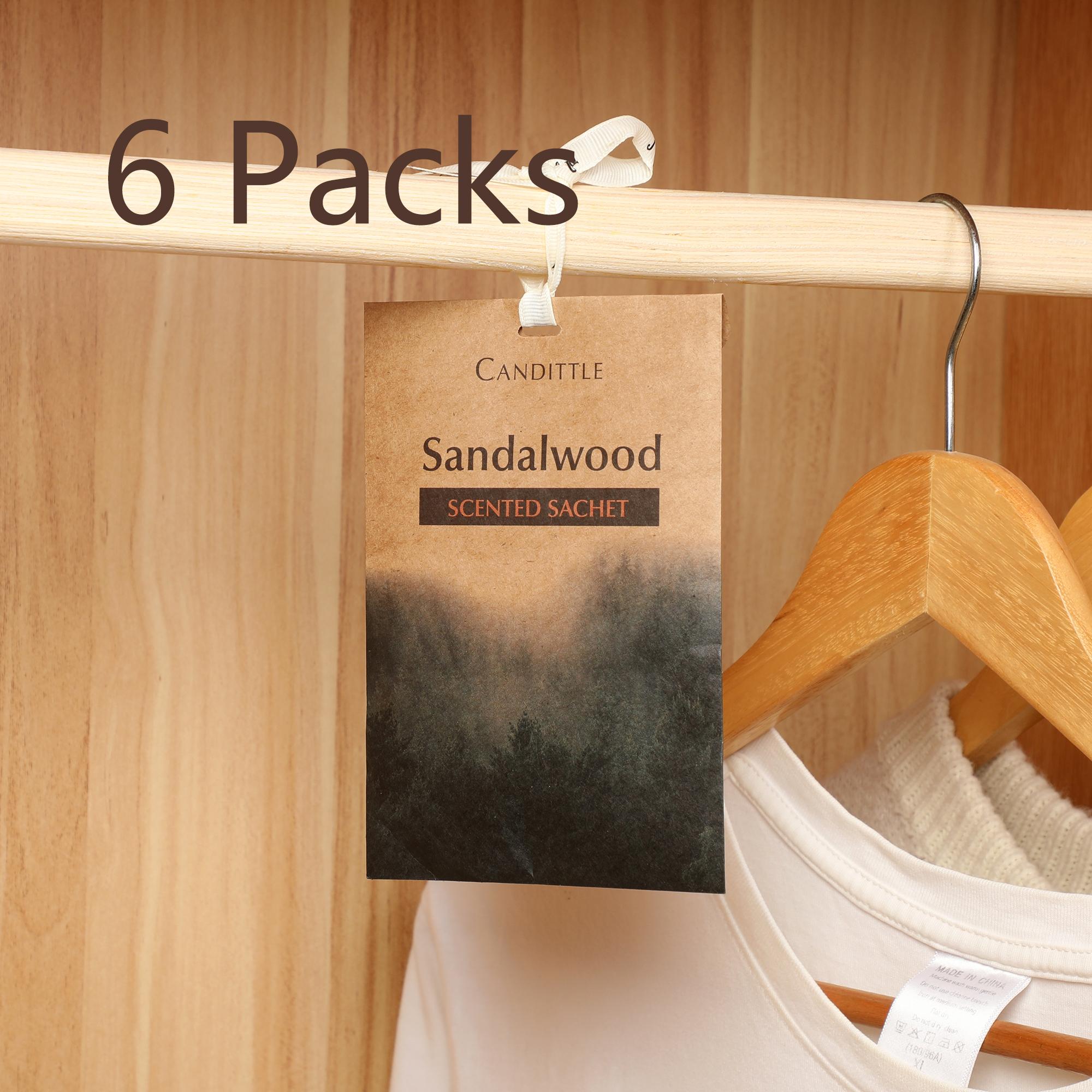 

Набор из 6 пакетиков саше с ароматами уд, лаванда, сандал, роза, кокосовый цветок и жасмин для шкафа, ящика, автомобиля, гардероба, длительный аромат