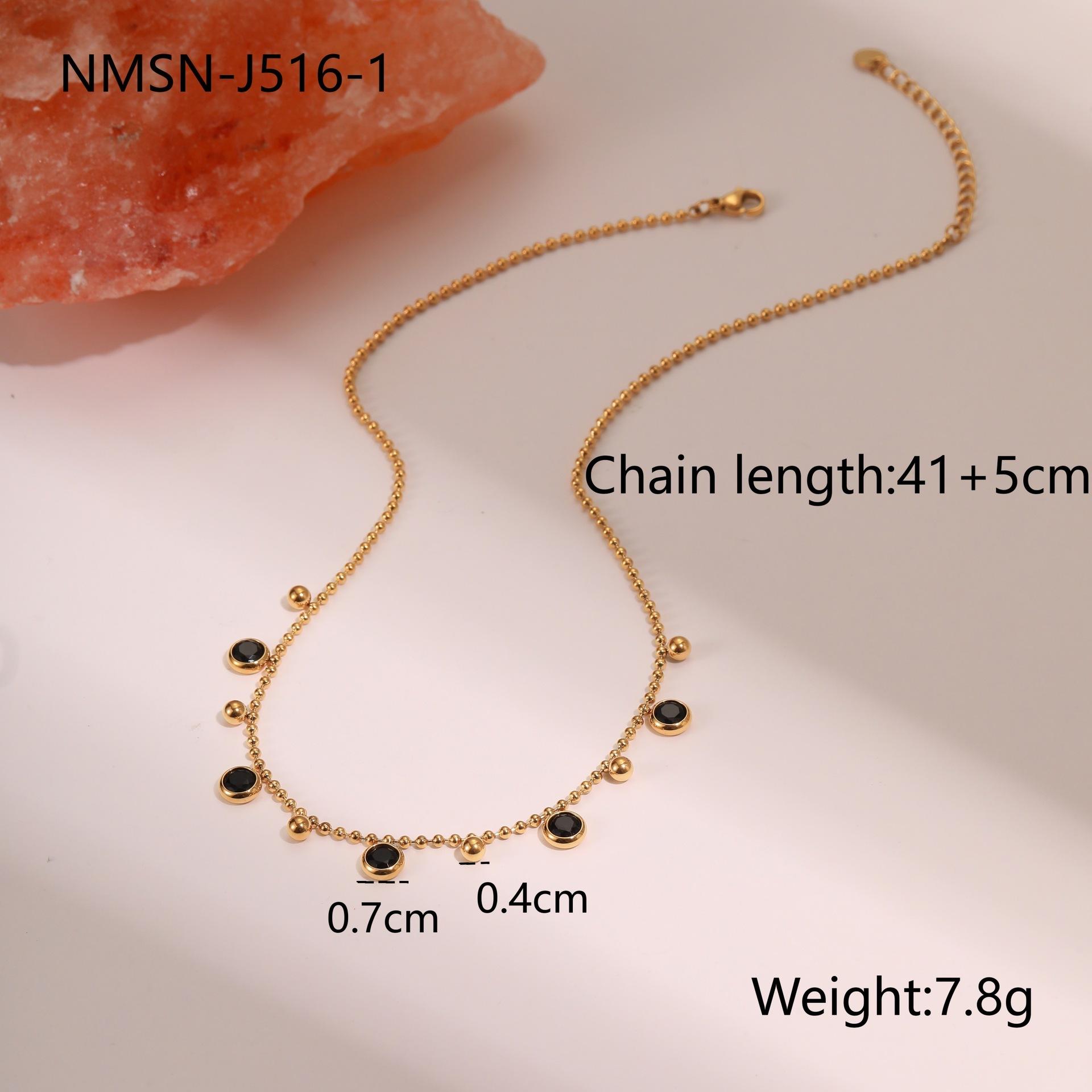 GEMCHIC Women s Layered Beaded Necklace with Cubic Zirconia and Gold Plated Chain