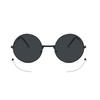 Metal Round-frame Sunglasses Hip Hop Candy Color Lens Circle Sun Glasses Anti UV Street Photography Women Eyewear