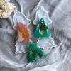 UV Crystal Epoxy Resin Mold Christmas Tree Bell Elk Pendant Silicone Mould Car Pendant Xmas Ornaments Resin Casting Mold