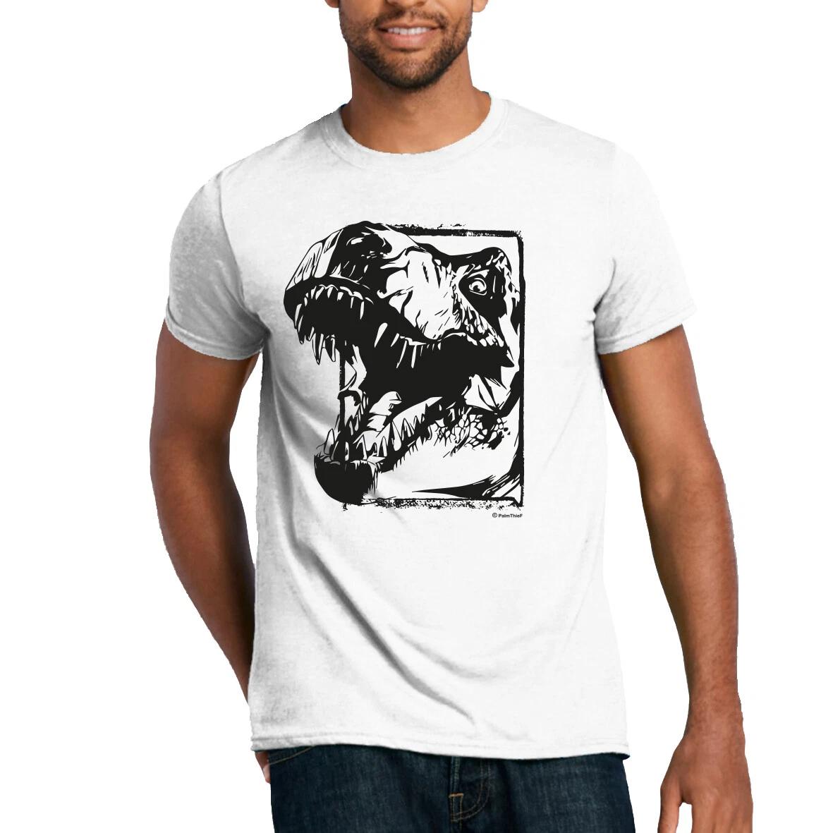 T-Rex T-Shirt Tyrannosaurus Dinosaur Fossils Prehistoric Bones Birthday Gift 4XL