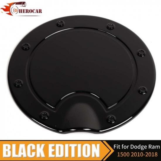 Gas Tank Door Cover Cap Trim for Dodge RAM 2010-18 Black Exterior Accessories