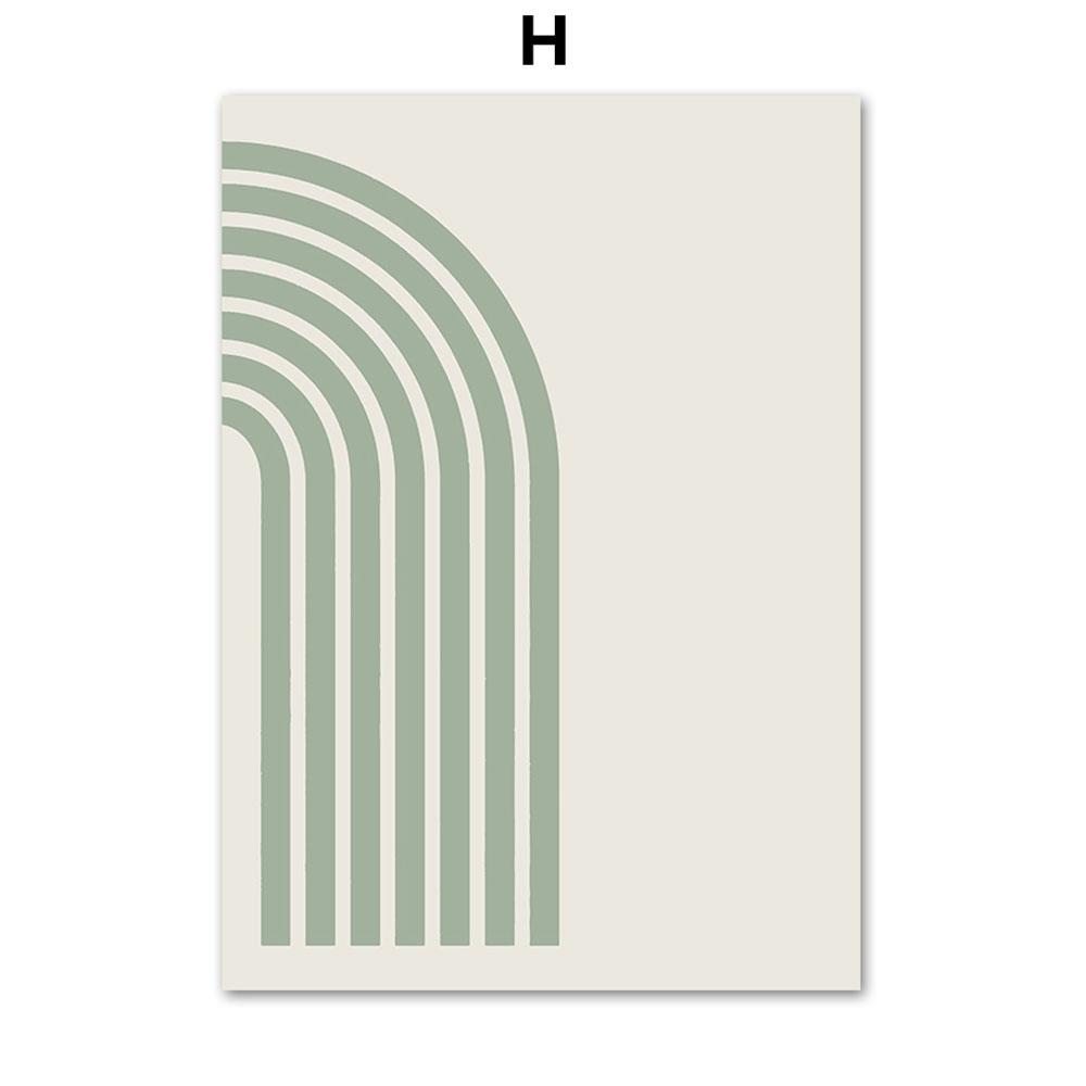 

Sage Green Inhale Exhale Abstract Boho Wall Art Холст Картина Скандинавские постеры и принты Настенные картины для декора гостиной 21x30cm No Framed