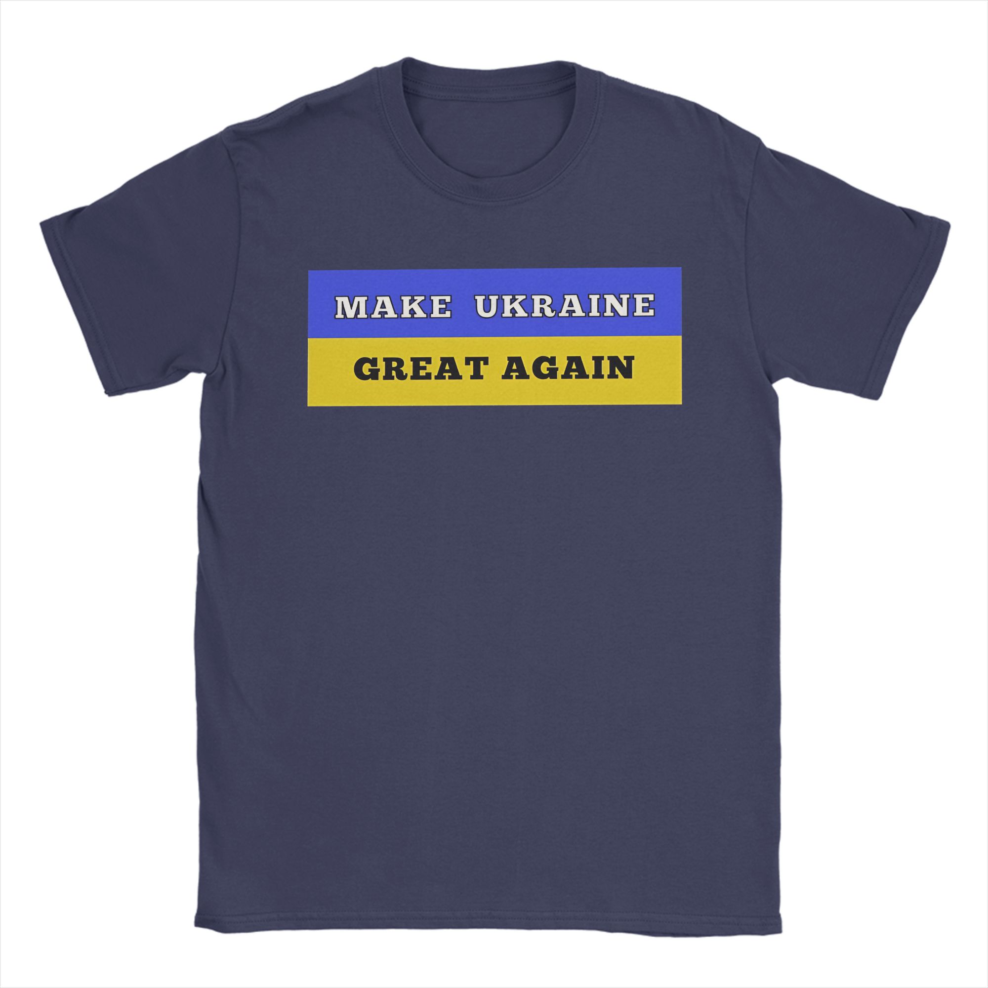 

Men Make Ukraine Great Again T Shirts Pure Cotton Tops Funny Short Sleeve Round Collar Tee Shirt Classic TShirt 4XL