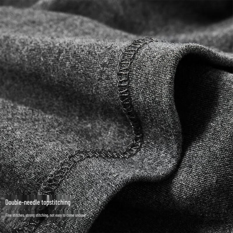 Sevenwolves Men's Lightweight Pure Cotton Round Neck Thermal Top