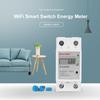 110V 220V AC Smart Tuya WIFI Din Rail Energy Meter Electric Power KWh Watt Meter Remote Control Timer Switch Digital Monitor