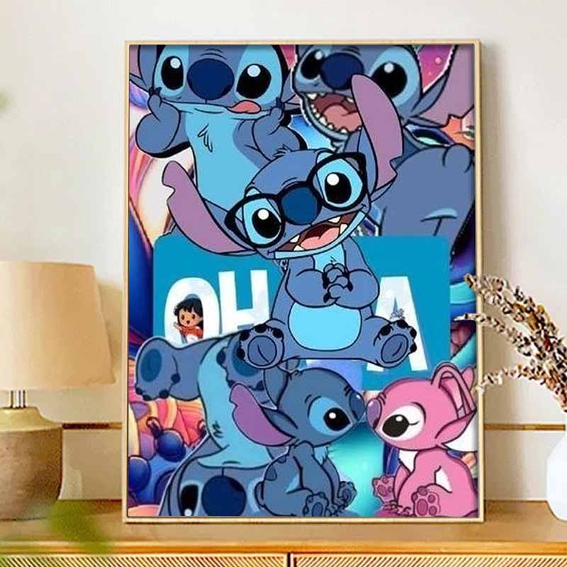 Disney Diamond Painting 5D Handmade DIY Stitch Diamond Stickers Home Room Decorations Gifts