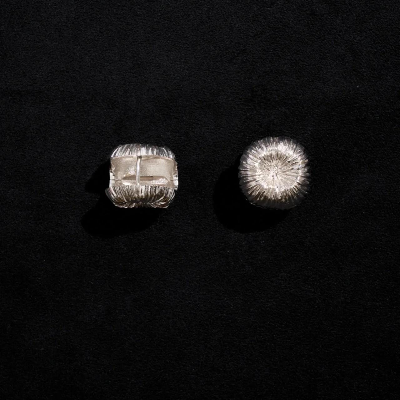 European Fireworks 3D Double-Sided Square Earrings: Original Autumn/Winter Niche Design for Women
