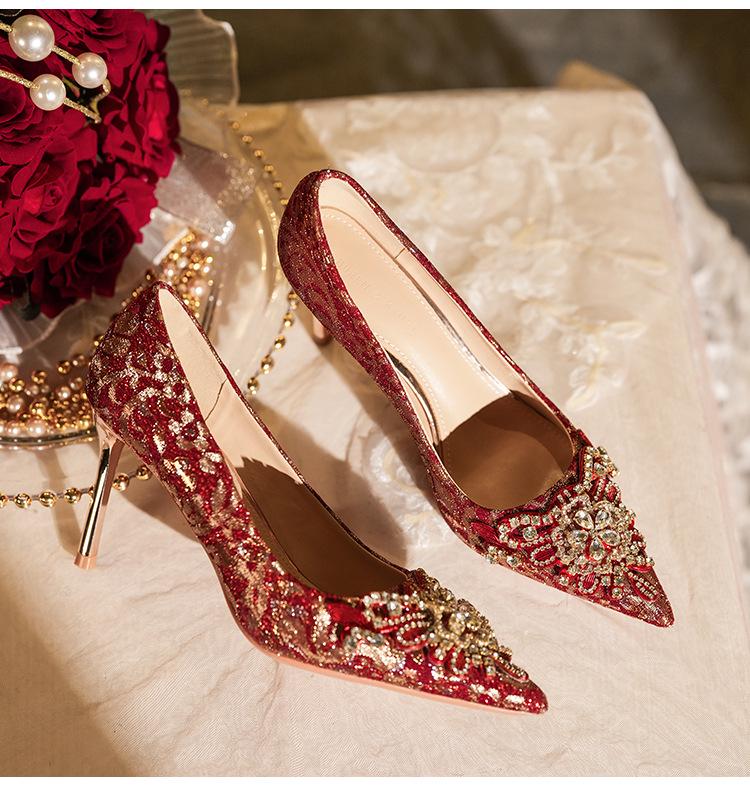 Franske bryllupssko: Stilige og komfortable stiletthæler brudesko for kvinner