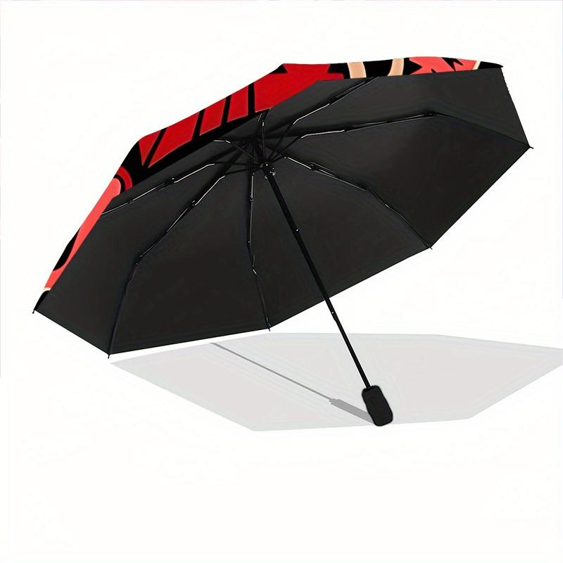 1pc Sacred HeartAutomatic Open/close, All-Season Portable Folding Umbrella for Friends, Travel, Everyday, Events - Compact Parasol, Outdoor