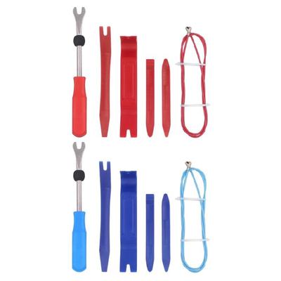 6pcs Portable Car Repair Tool Kit Universal Automotive Trim Removal Tool for Interior Clip Extraction Dashboard Fixes