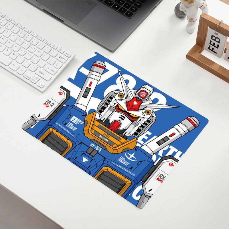 Gundam Anime Mouse Pad: Small Desk Mat with Precision-Locked Edges