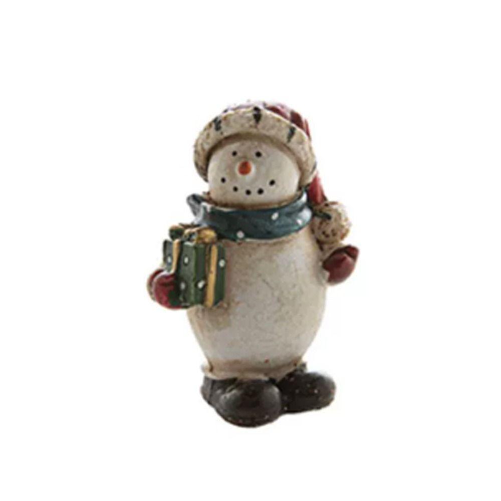 Painted Desktop Ornament Creative Mini Snowman Toy Christmas Snowman Ornament Xmas Decoration