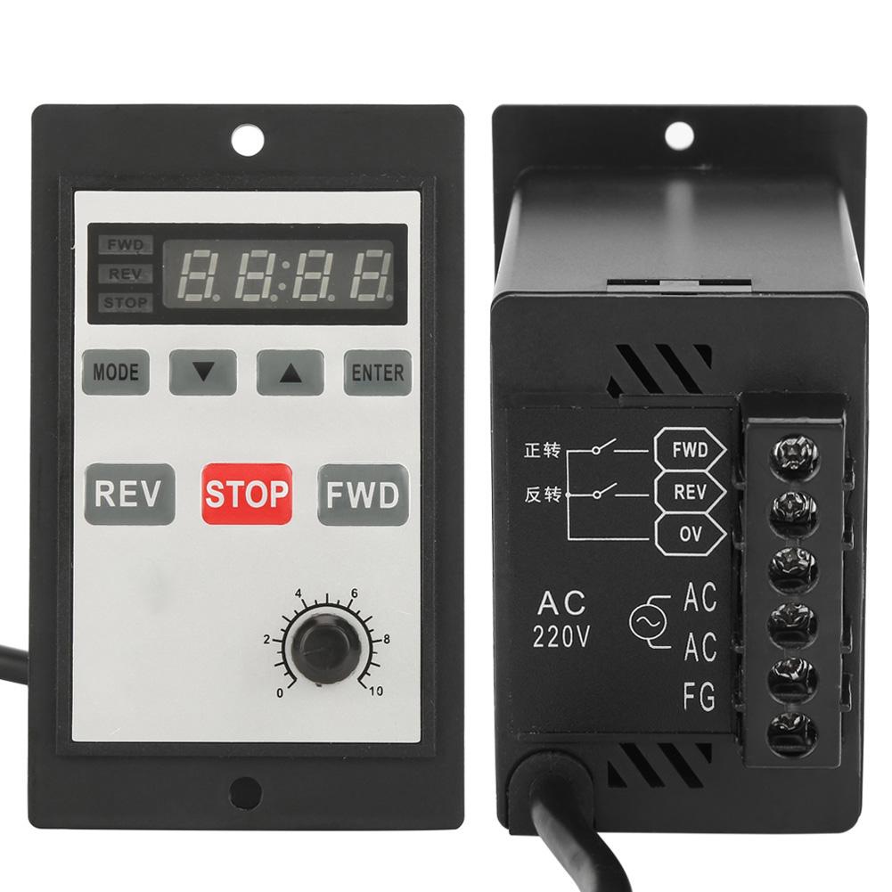AC 220V 6 200W Digital Speed Controller Motor Speed Control Unit 0 100percent  (90W Double Row A Port)