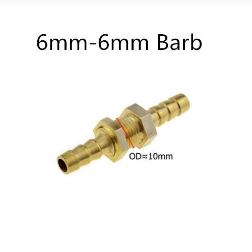 

Brass Straight Bulkhead Equal 6mm 8mm 10mm 12mm Barb Tail Hose Copper Pipe Fitting Coupler Air Water Connector Adapter Joint