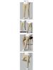 2026 Spring/Summer Men's Slim Fit Casual Pants with Half Elastic Waist - Korean Style, Straight Leg, Versatile for Middle-Aged Men.
