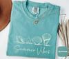 Seashells Starfish Summer Vibes Comfort Colors Shirt Coastal Aesthetic Beachy Girls Trip Beach Lover Gift Cool Surfer Ocean Tshirt Beach Bum