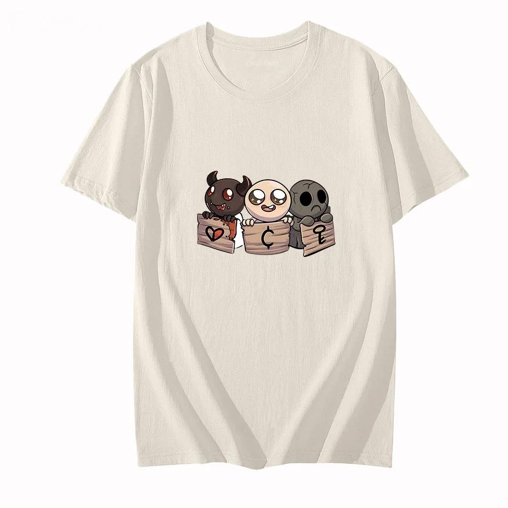 T-shirt Primavera Strada Alta The Binding of Isaac Roguelike Religione T-shirt Estetica di Gioco Vestiti