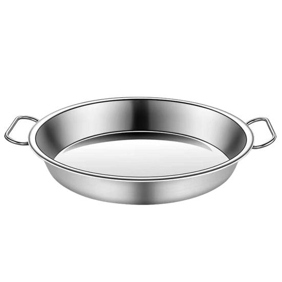 Steamer Pan Dual Handle All-in-one Bake Food Grade Portable Kitchen Cold Noodle Making Plate Daily Use