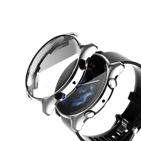 Watch Case Anti-fall Electroplating TPU Smart Watch Full Screen Protector Cover for Amazfit GTR 3/GTR 3 Pro