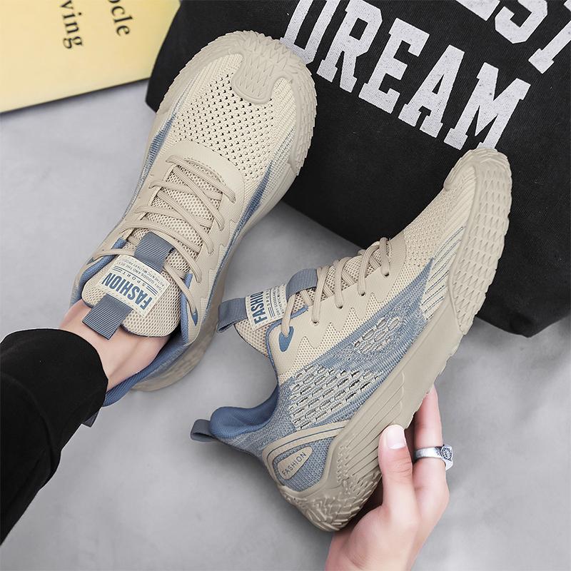 Men's Shoes Men's Sports Shoes Spring and Autumn Mesh Breathable Outdoor Running Shoes Comfortable Non-Slip Casual Shoes