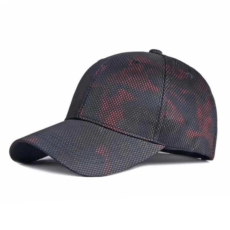 WoZhen Unisex Camo Baseball Caps Red Graffiti Pattern Camouflage Bucket Hat Custom for Fishing Casual Cycling Daily Performance