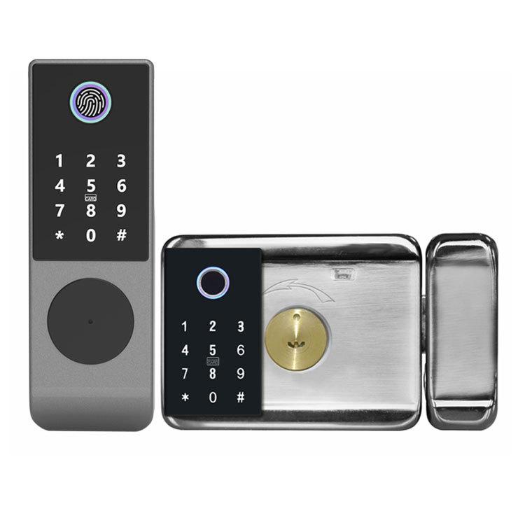 Waterproof Outdoor Smart Fingerprint Door Lock with Password Compatibility