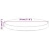 VidaXL Table Top Replacement Table Spare Part Coffee Table Dining Table Restaurant Cafe Hotel Ø30x2.5 Cm 813644