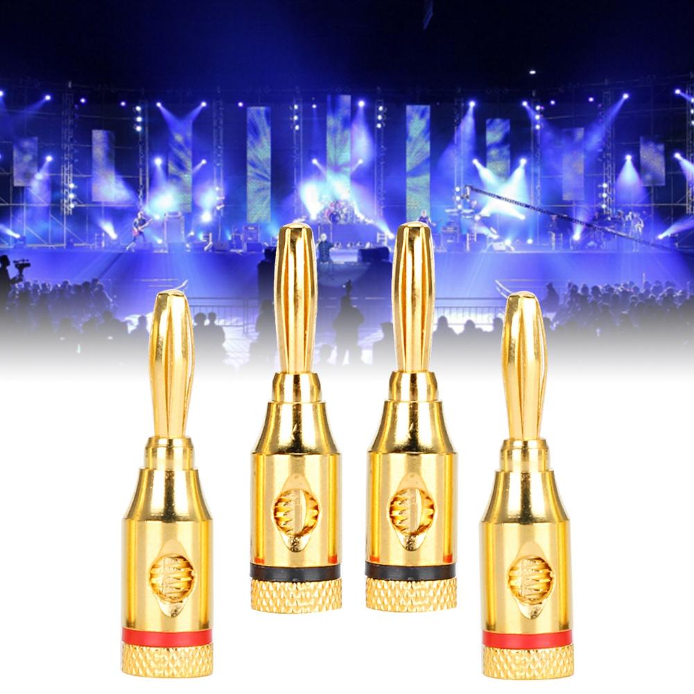 Conector cablu difuzor audio placat cu aur, cupru pur, mufă banană