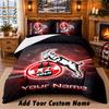 FC Köln Pattern Bedding 3Pcs Set Custom Name, Bed Sheet And Pillowcases For Home Bedroom