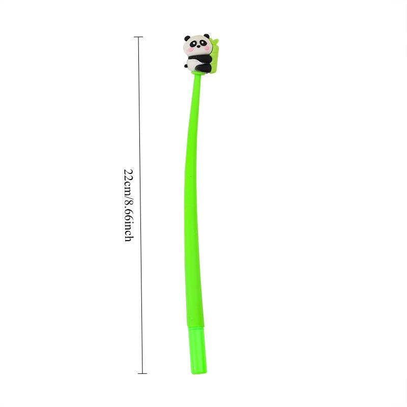 48 Pièces Panda Kawaii Forme Dessin Animé Stylo Gel Liquide Droit Séchage Rapide Papeterie Fournitures Scolaires et de Bureau Prix Cadeau Outils d'Écriture Cadeau de Fête Non