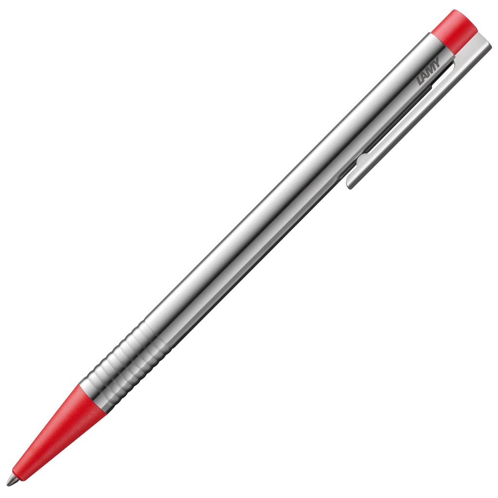 LAMY Logo Matte Red Ballpoint Pen Elegant and Durable Stainless Steel Ballpoint Pen Line Width M Includes Large Capacity Refill Red LAMY M 16 - - -