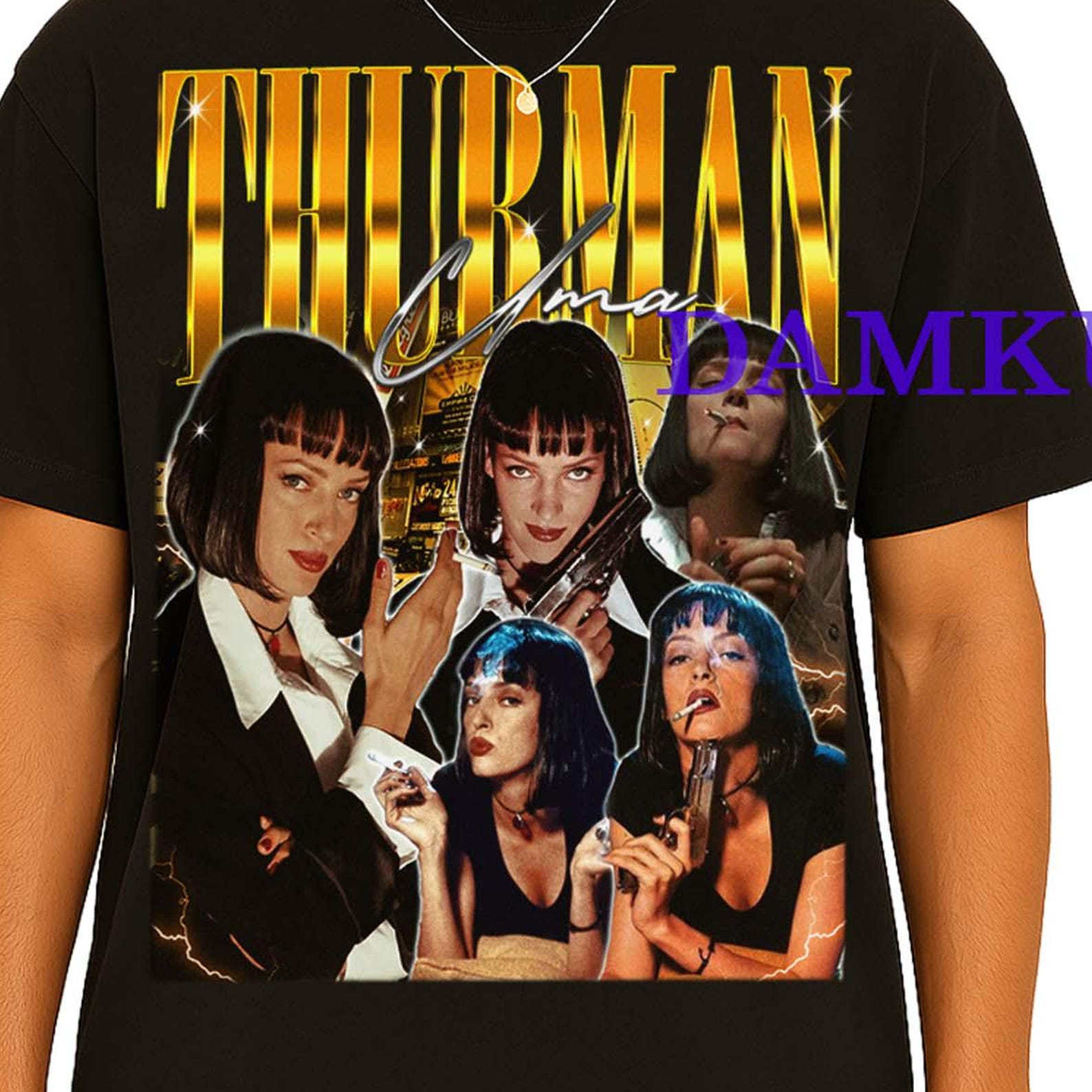 Uma Thurman Shirt, Uma Thurman Retro Tshirt, Uma Thurman Fan Tees, Uma Thurman T-shirt, Uma Thurman Merch Gift, Kill Bill Uma Thurman Tee 2XL