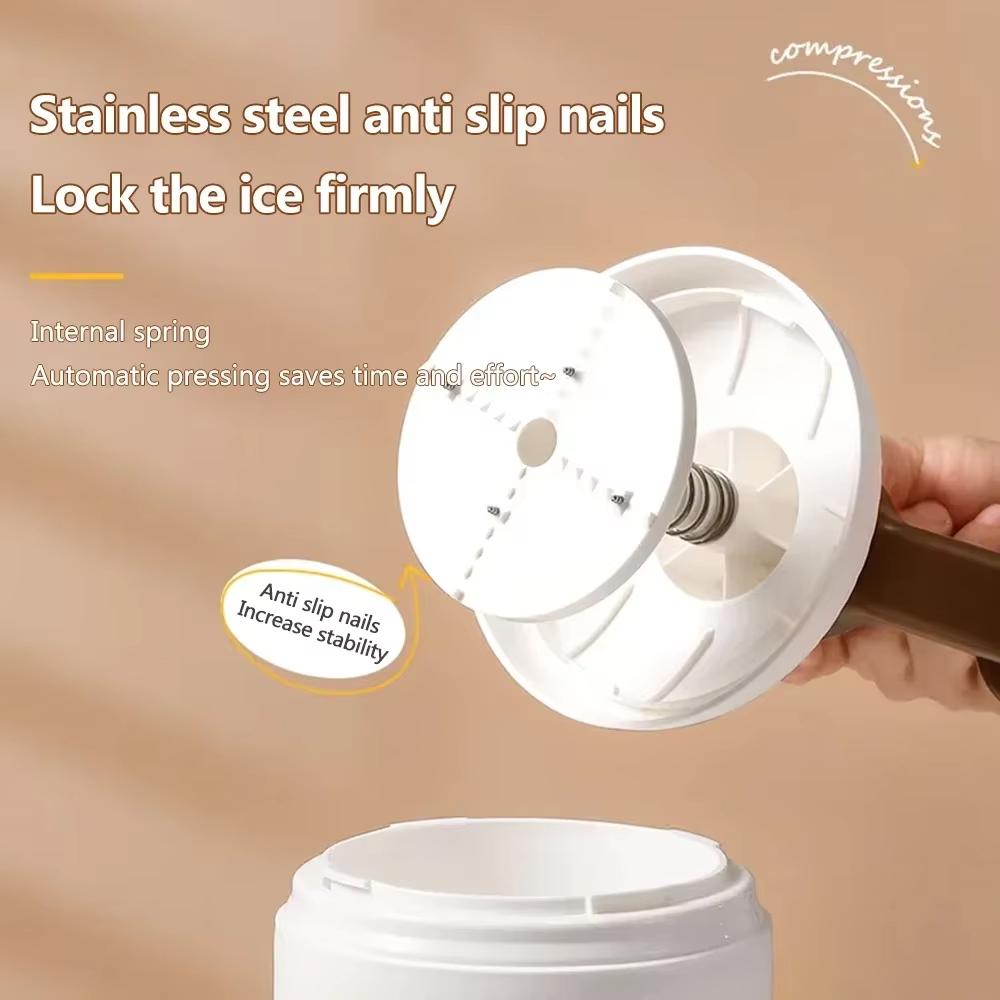 Manual Shaved Ice Maker Machine Set With Ice Trays Ideal for Making Snowcones and Slushy Household Portable Small Hail Machine